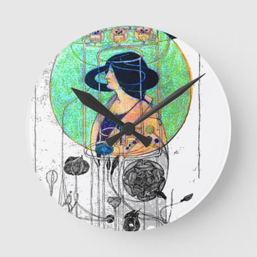 Part Seen – パー想像ツ: Charles R. Mackintosh ラウンド壁時計 (正面)