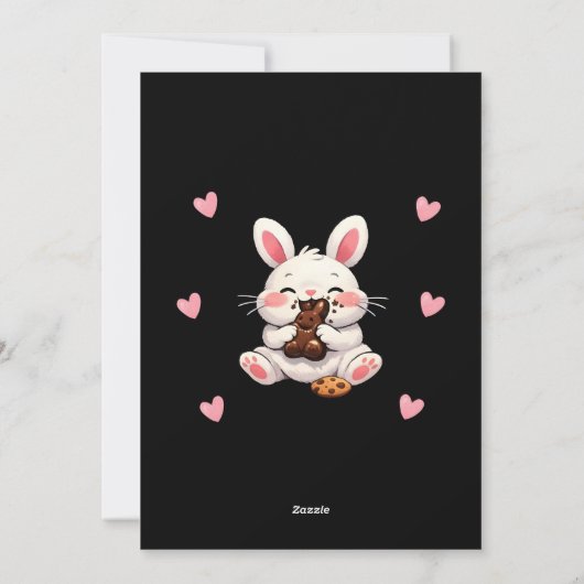 Part‑Time Egg Hunter, Full‑Time Snacker Easter シーズンカード (裏面)