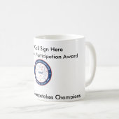 Partcipation賞- 2008のARRLの懸賞 コーヒーマグカップ (正面右)