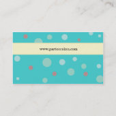 Parteeはベーカリーの名刺を固めます 名刺 (裏面)