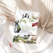 ParTee大人ゴルフ誕生日パーティーの招待 招待状