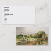 Parterre、リーズのパブの近くのHarewoodの家。 T 名刺 (正面/裏面)