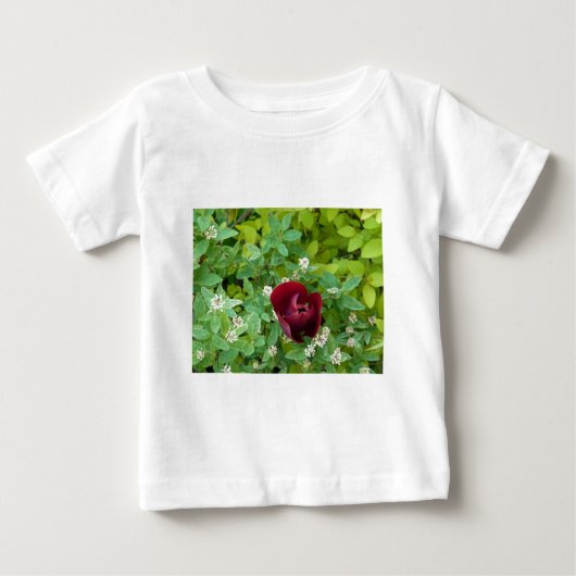 parterre de fleurs au printemps ベビーTシャツ (正面)
