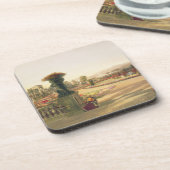 Parterre、Trenthamホールは、パブ庭いじりをします。 Thoma著 コースター (左側)