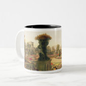 Parterre、Trenthamホールは、パブ庭いじりをします。 Thoma著 ツートーンマグカップ (正面左)