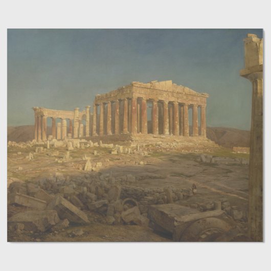 Parthenon (Ancient Greek Temple, Athens Landmark) ラッピングペーパー (フラット)