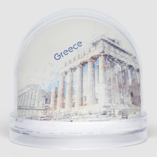 Parthenon Athens Snow Globe – Ancient Greece  (正面)