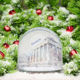 Parthenon Athens Snow Globe – Ancient Greece 