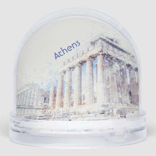 Parthenon Athens Snow Globe – Ancient Greece  (裏面)