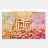 Parthenon by Mirsat Karabel Wrapping Paper Sheets ラッピングペーパーシート (正面3)
