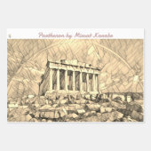 Parthenon by Mirsat Karabel Wrapping Paper Sheets ラッピングペーパーシート (正面2)