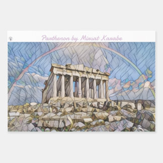 Parthenon by Mirsat Karabel Wrapping Paper Sheets ラッピングペーパーシート