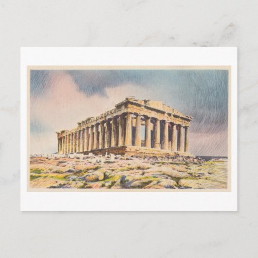 Parthenon in Acropolis, Athens, Greece, Vintage ポストカード (正面)