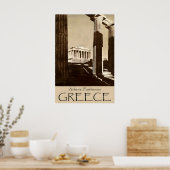 Parthenon Print Athens Art Greece Travel Poster ポスター (キッチン)