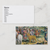 Parthiansのすばらしい王は彼のTamと捜します 名刺 (正面/裏面)