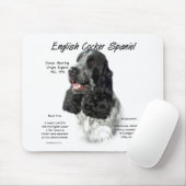 Parti English Cockerスパニエル犬履歴 マウスパッド (マウス)
