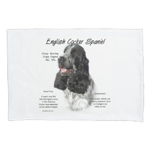 Parti English Cockerスパニエル犬履歴 枕カバー