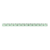 Parti Poodle Birthday Satin Ribbon in Green サテンリボン (正面)