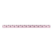 Parti Poodle Birthday Satin Ribbon in Pink サテンリボン (正面)