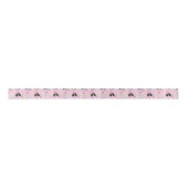 Parti Poodle Satin Ribbon in Pink サテンリボン (正面)