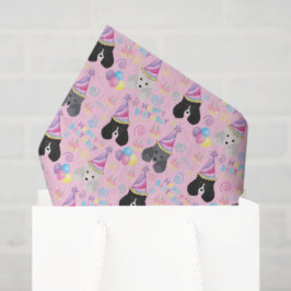 Parti Poodle Tissue Paper in Pink 薄葉紙