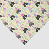 Parti Poodle Tissue Paper in Yellow 薄葉紙 (詳細)