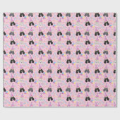 Parti Poodle Wrapping Paper in Pink ラッピングペーパー (フラット)