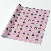 Parti Poodle Wrapping Paper in Pink ラッピングペーパー (アンロールド)