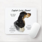 Parti Roan English Cockerスパニエル犬履歴 マウスパッド (マウス)