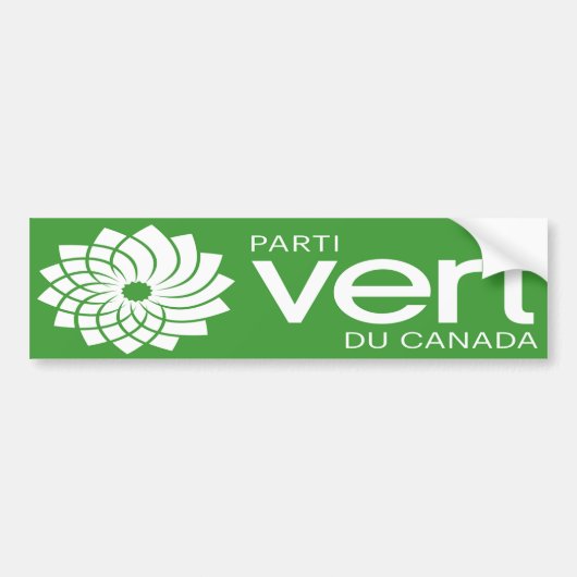 Parti Vert DUカナダのロゴ バンパーステッカー (正面)