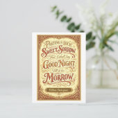 "Parting Is Such Sweet Sorrow" Shakespeare ポストカード (スタンド正面)