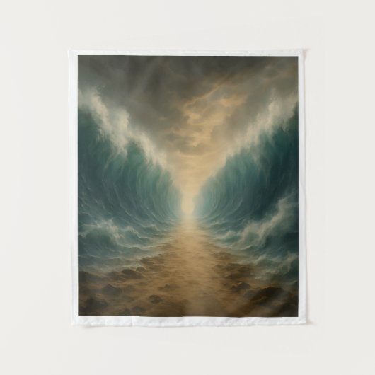 'Parting of the RED SEA' Faith Inspired Tapestry タペストリー (正面)