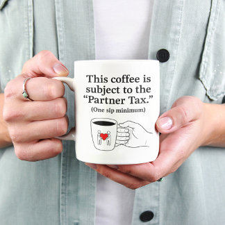 Partner Tax Funny Couples Coffee Mug ジャンボコーヒーマグカップ