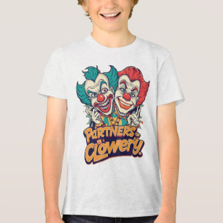 Partners in Clowery (Funny Clown Pun) トライブレンドＴシャツ
