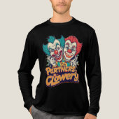 Partners in Clowery (Funny Clown Pun) トライブレンドTシャツ (正面)