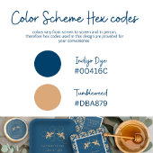 Partners to Bee Indigo & Huminicウェディングシャワー ペーパープレート