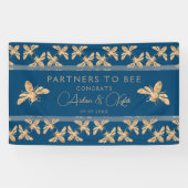 Partners to Bee Indigo & Huminicウェディングシャワー 横断幕 (横)