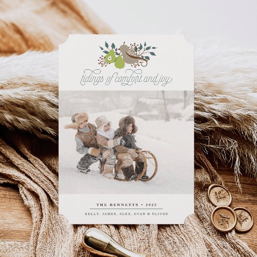 PartridgeとPear Holiday Photo シーズンカード