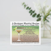 Partridge in a Pear Martiniレシピはがき ポストカード (スタンド正面)