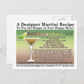 Partridge in a Pear Martiniレシピはがき ポストカード (正面/裏面)