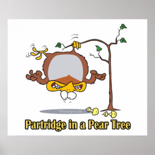 partridge in a pear tree 1st first day christmas ポスター