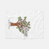 Partridge In A Pear Tree, Christmas Carol Singing  フリースブランケット (正面(横))