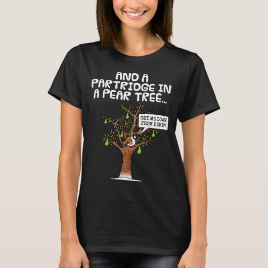 Partridge In A Pear Tree, Christmas Carol Singing Tシャツ (正面)