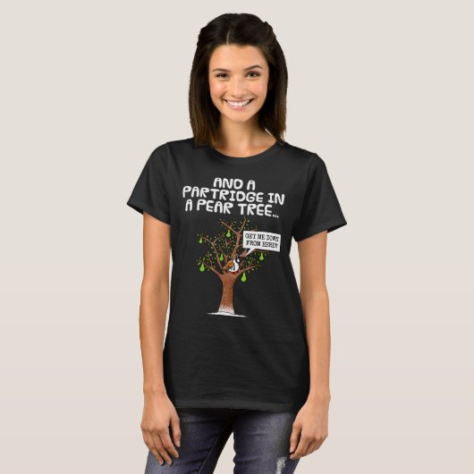 Partridge In A Pear Tree, Christmas Carol Singing  Tシャツ (正面フル)