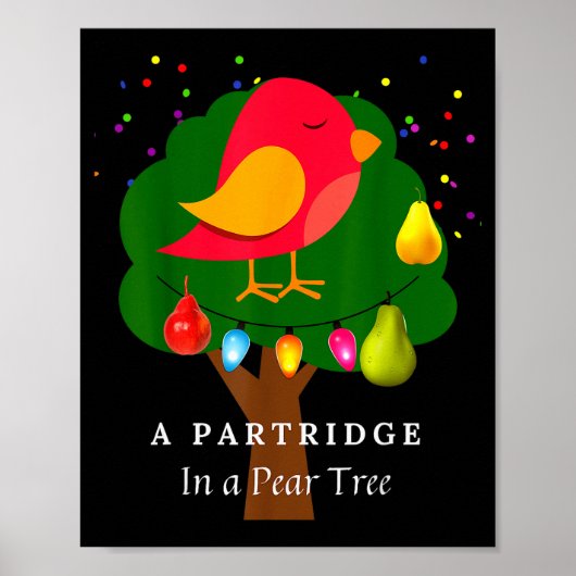 Partridge In A Pear Tree Twelve Days Of Christmas  ポスター (正面)