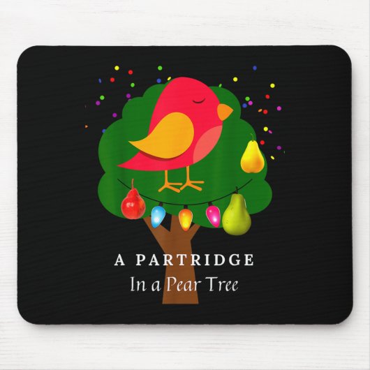 Partridge In A Pear Tree Twelve Days Of Christmas マウスパッド (正面)