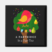 Partridge In A Pear Tree Twelve Days Of Christmas  マグネット (正面)