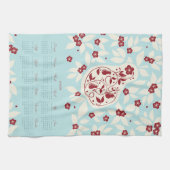 Partridge Pear Tree 2026 Calendar キッチンタオル (横)