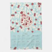 Partridge Pear Tree 2026 Calendar キッチンタオル (縦)