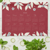 Partridge Pear Tree 2026 Calendar - Cream キッチンタオル (折り畳み)